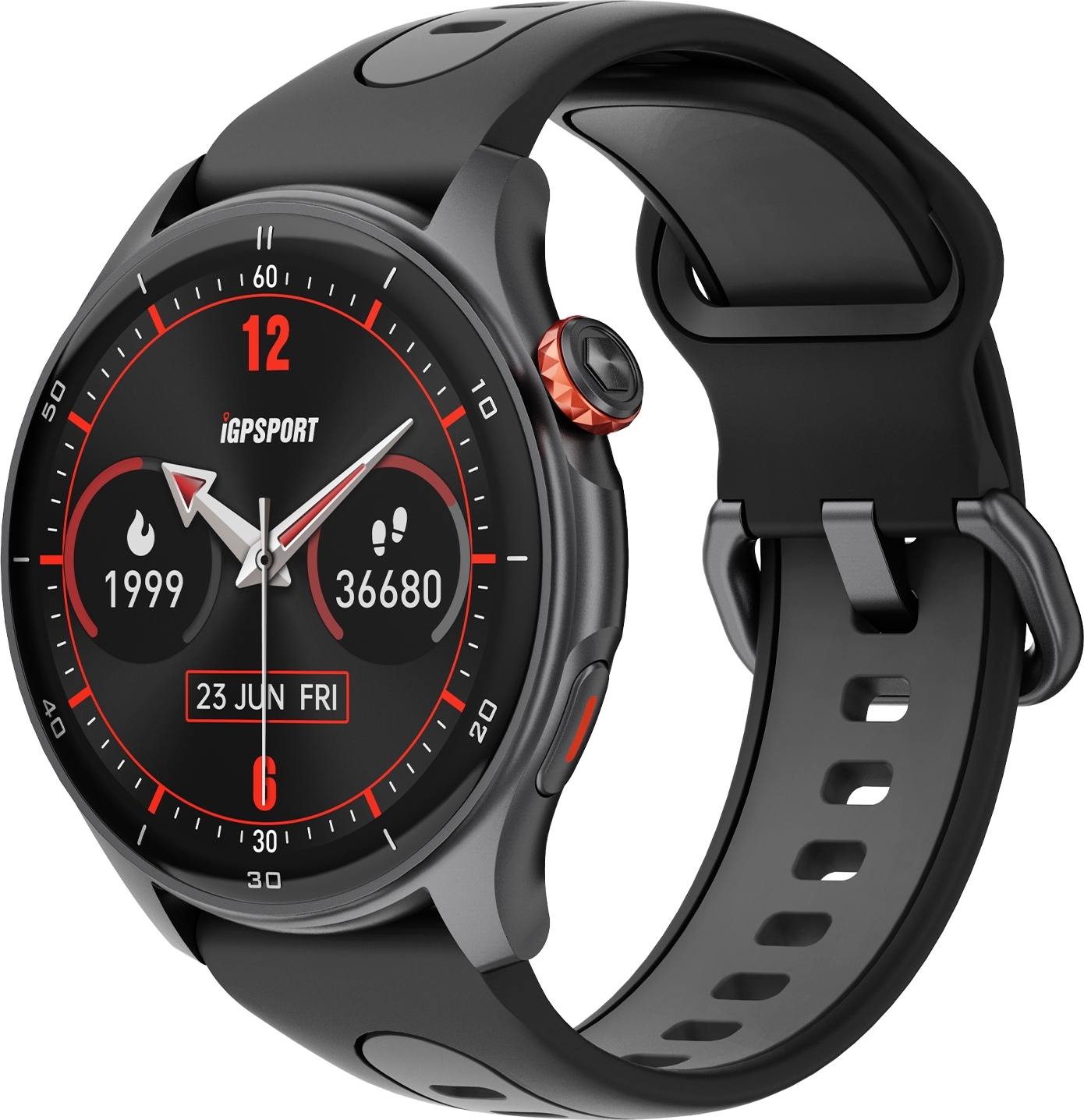 hodinky sportovní iGPSport LW10, Dark Black
