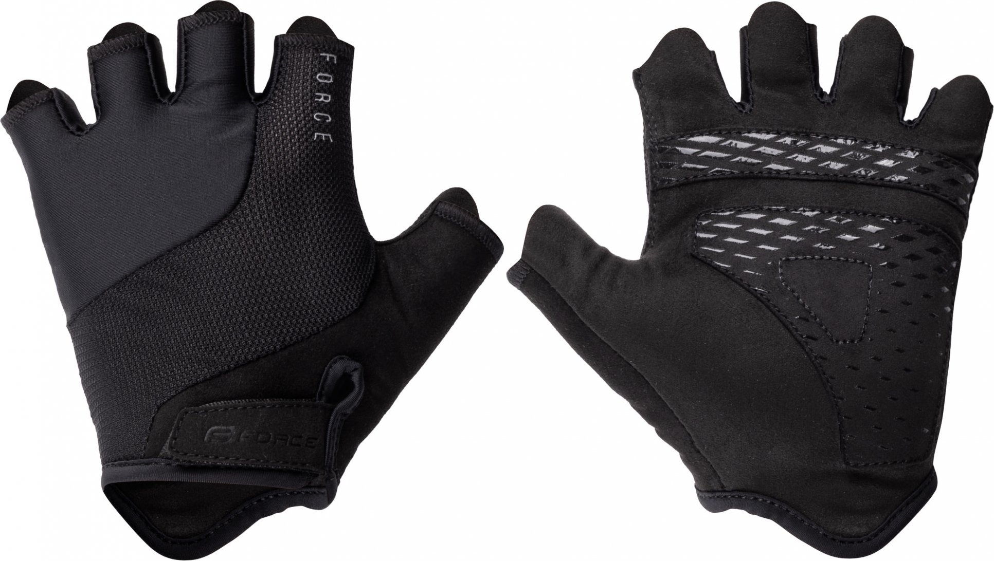 rukavice FORCE LAND, černé Velikost: S