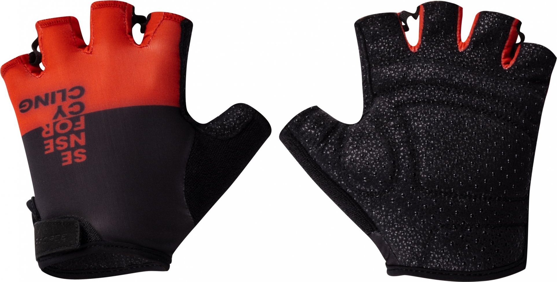 rukavice FORCE FINE, černo-červené Velikost: L