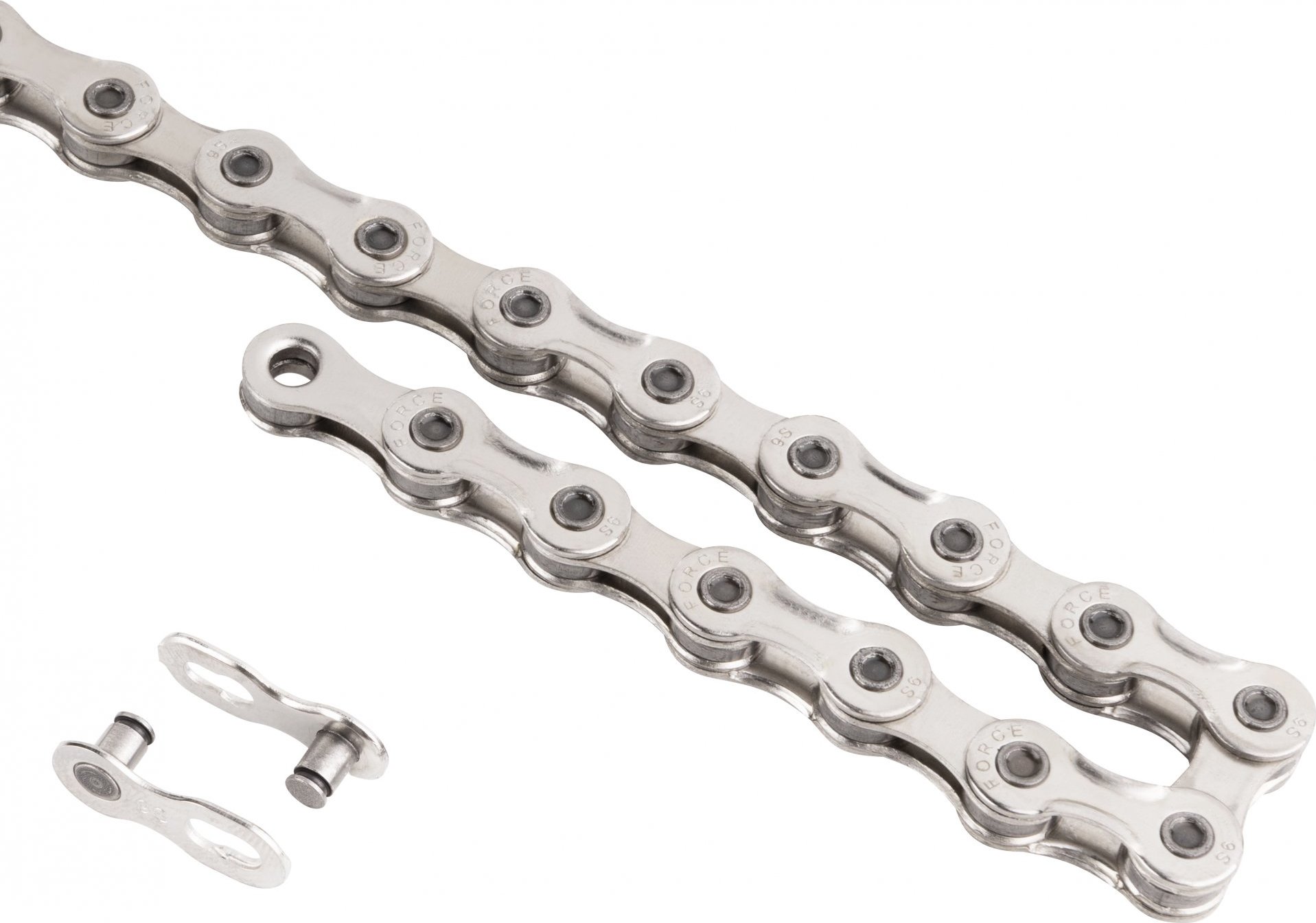 řetěz FORCE P9 E-bike 9-kolo,138čl. celostříbrný