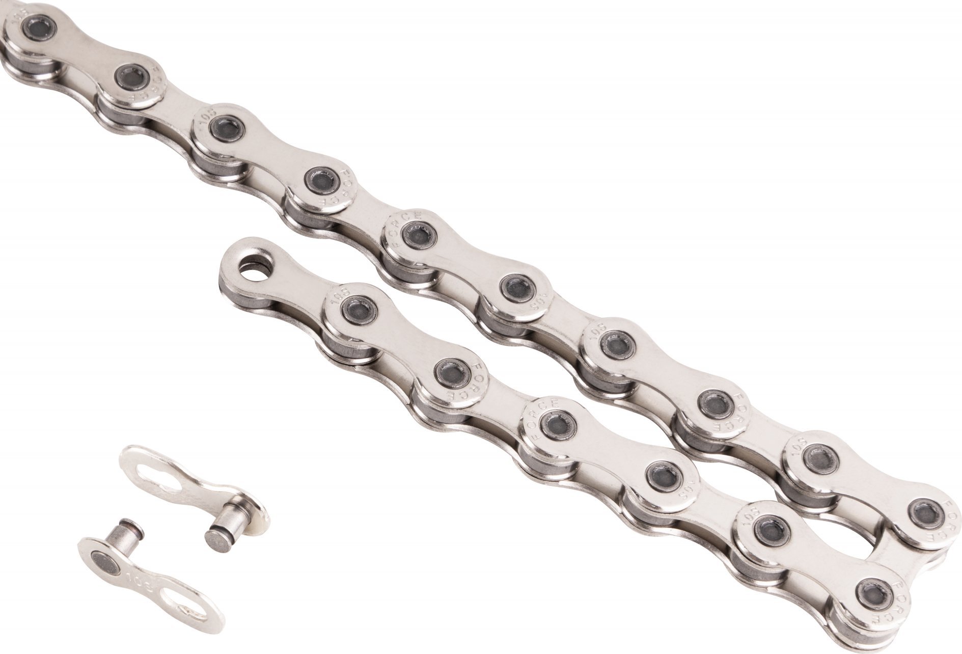 řetěz FORCE P10 E-bike 10-kolo,138čl. celostříbrný