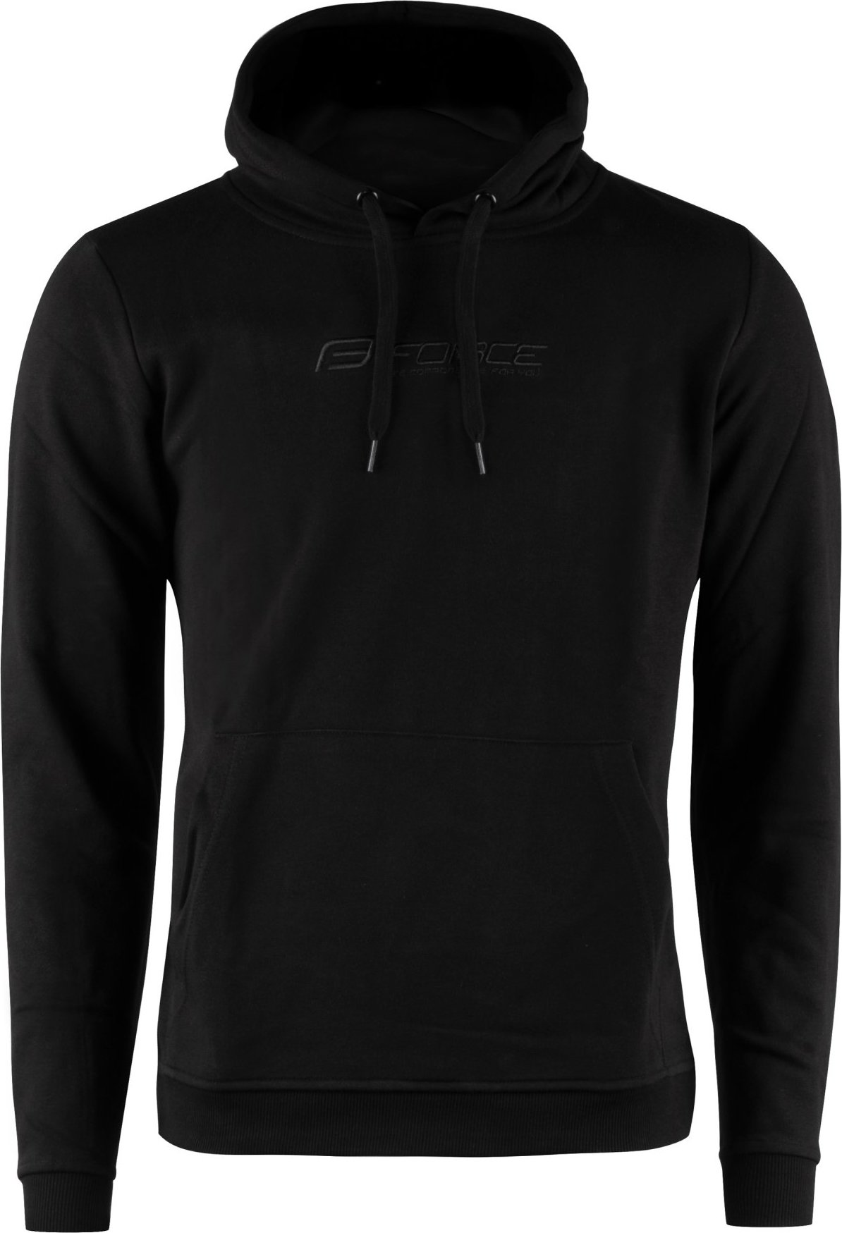 FORCE mikina F COMFY UNI přes hlavu s kapucí, černá Velikost: S