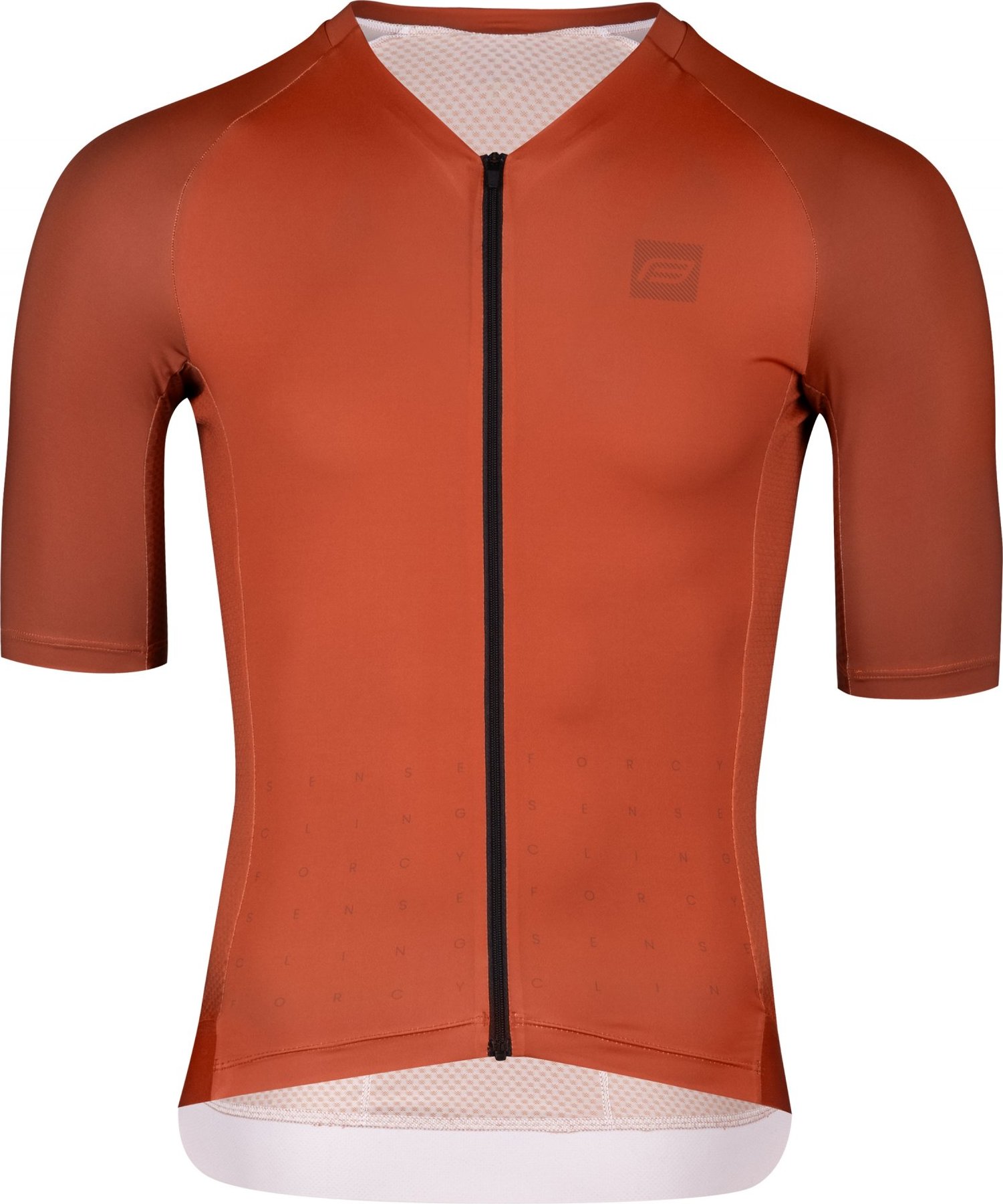 dres FORCE SCRIPT kr. rukáv, cihlový Velikost: L