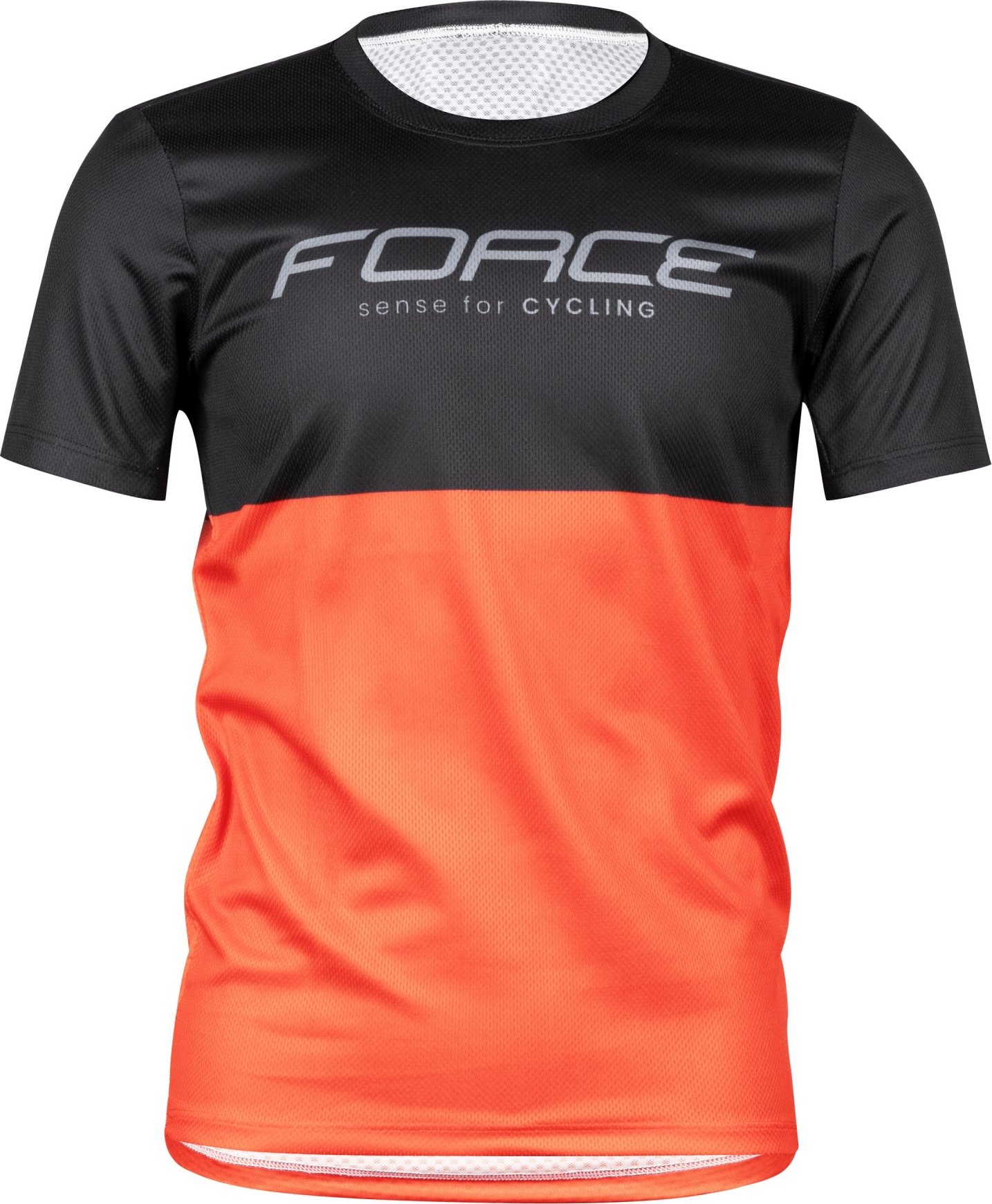 dres FORCE KID MTB CHEERY, černo-oranžový Velikost: 116-128