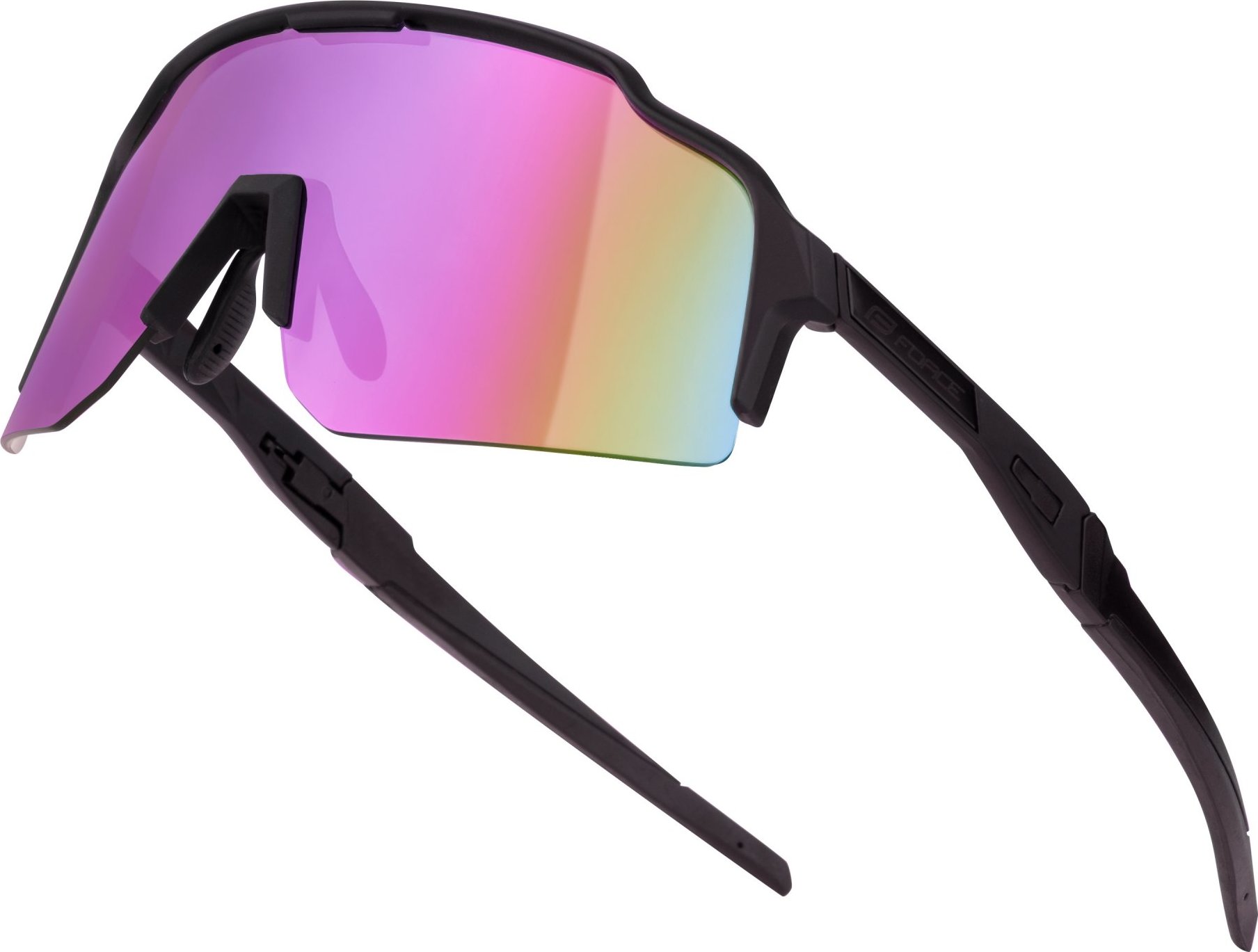 brýle FORCE STRIVE černé, fialovo-žluté zrc. sklo