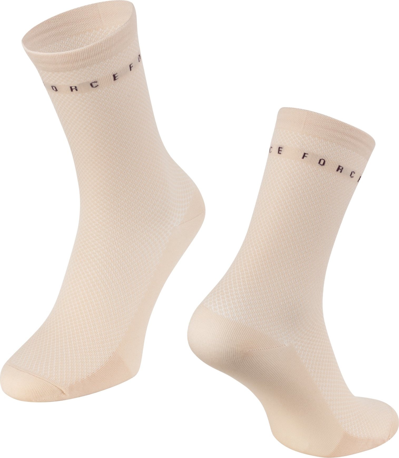 ponožky FORCE SMACK, krémové Velikost: L-XL/42-46