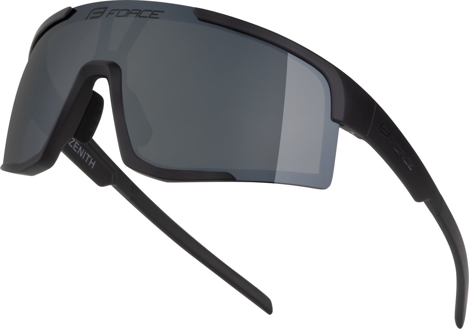 brýle FORCE ZENITH černé, černé zrc. sklo