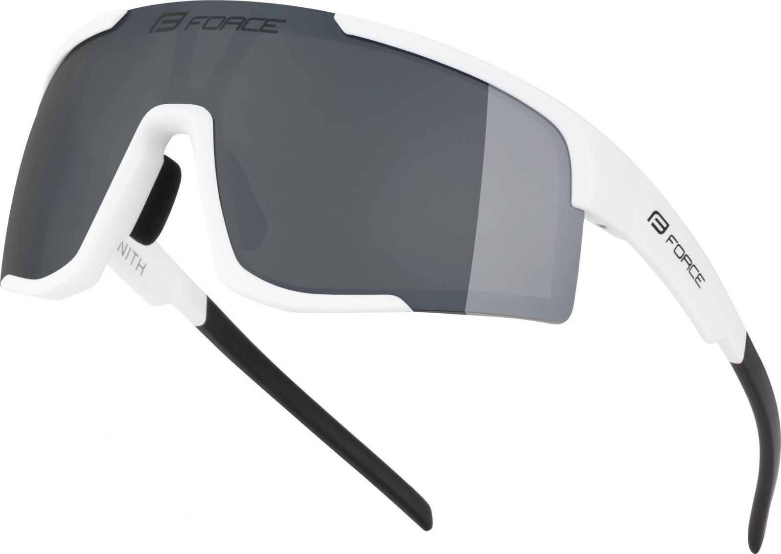 brýle FORCE ZENITH bílé, černé zrc. sklo