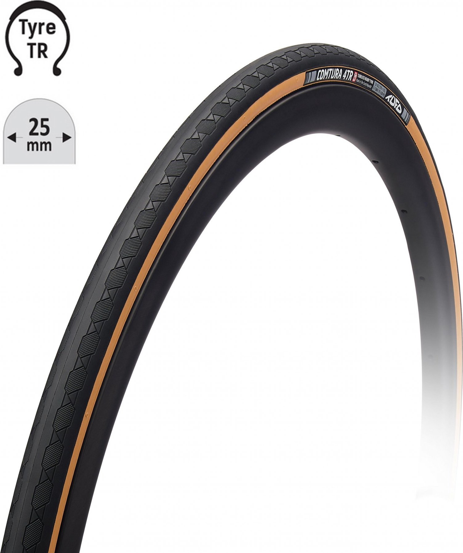 plášť TUFO Comtura 4TR25, 700x25C,kevlar,bezduš.,b