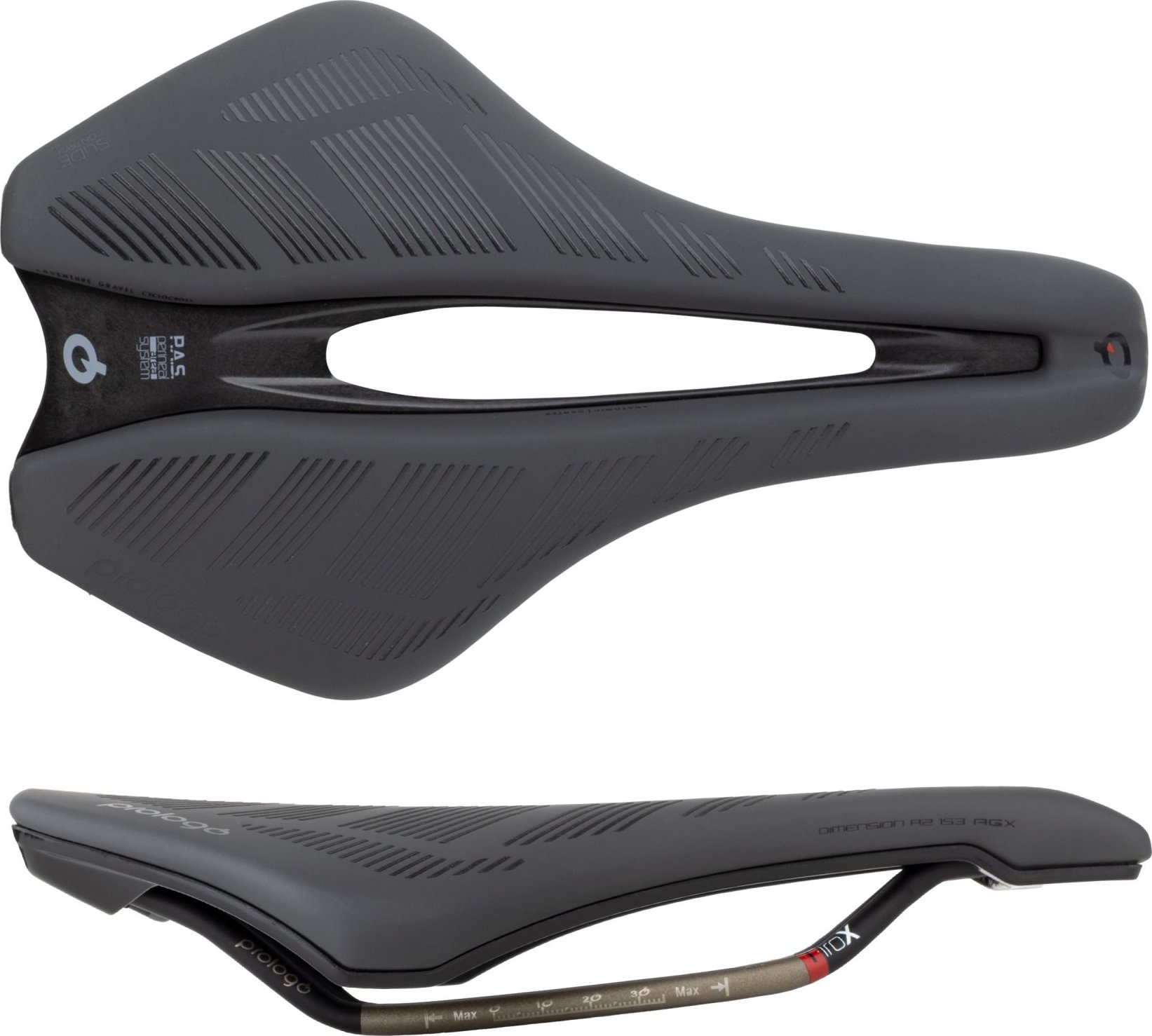 PROLOGO sedlo P DIMENSION R2 AGX PAS TiROX 153 SC černé