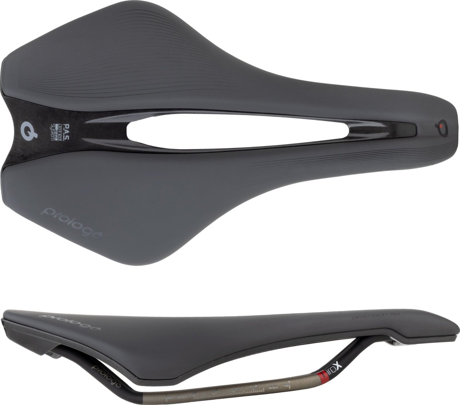 PROLOGO sedlo P DIMENSION R2 PAS TiROX 153, černé