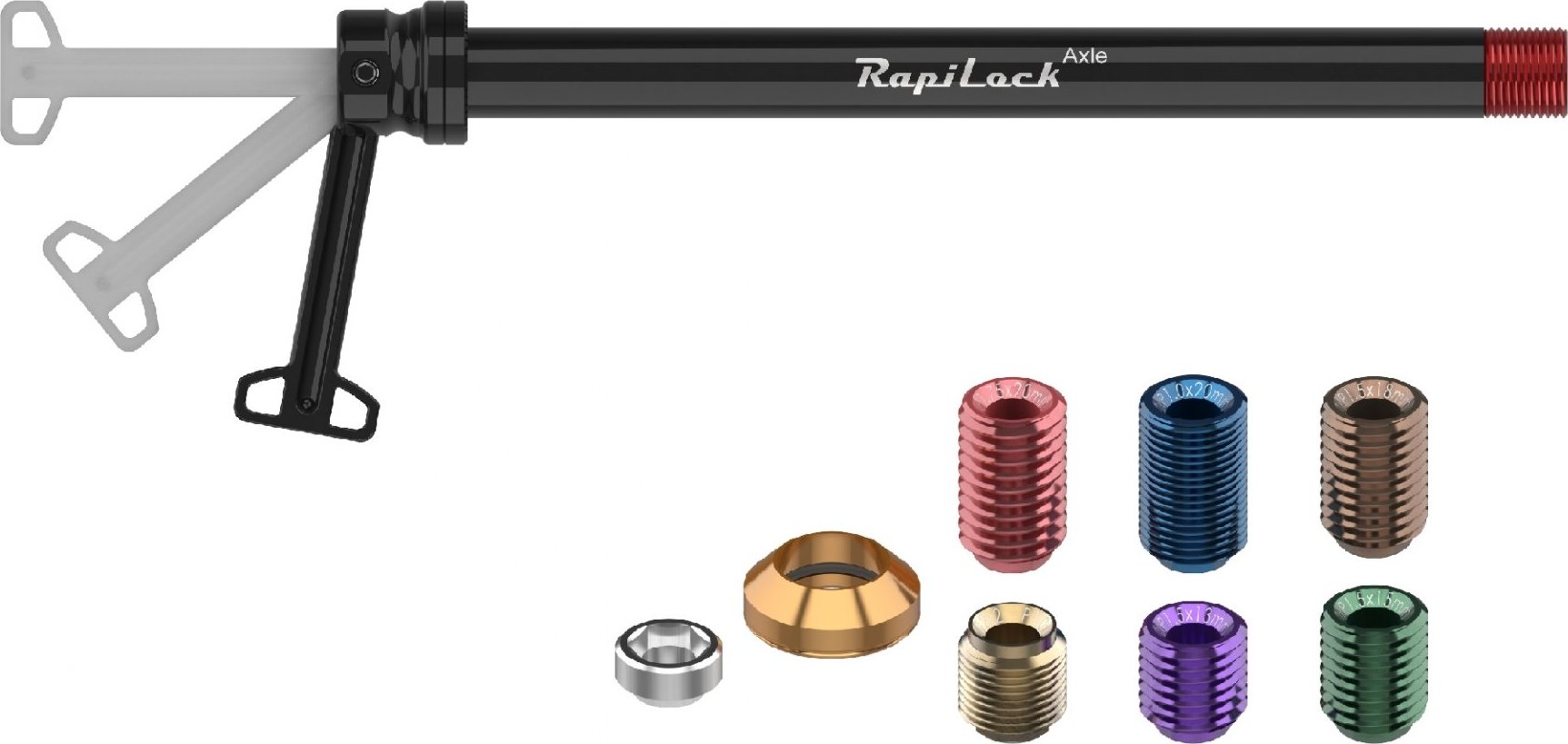 osa pevná RAPILOCK 12x142mm s adaptéry