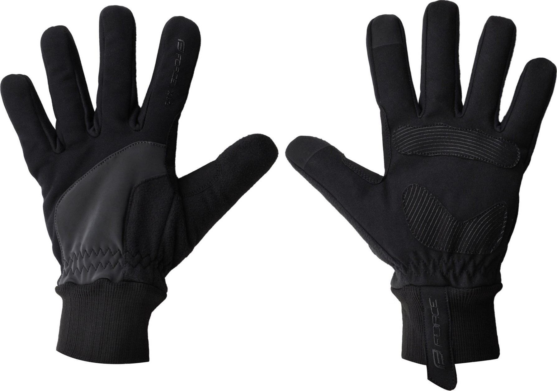rukavice FORCE X82, černé Velikost: S