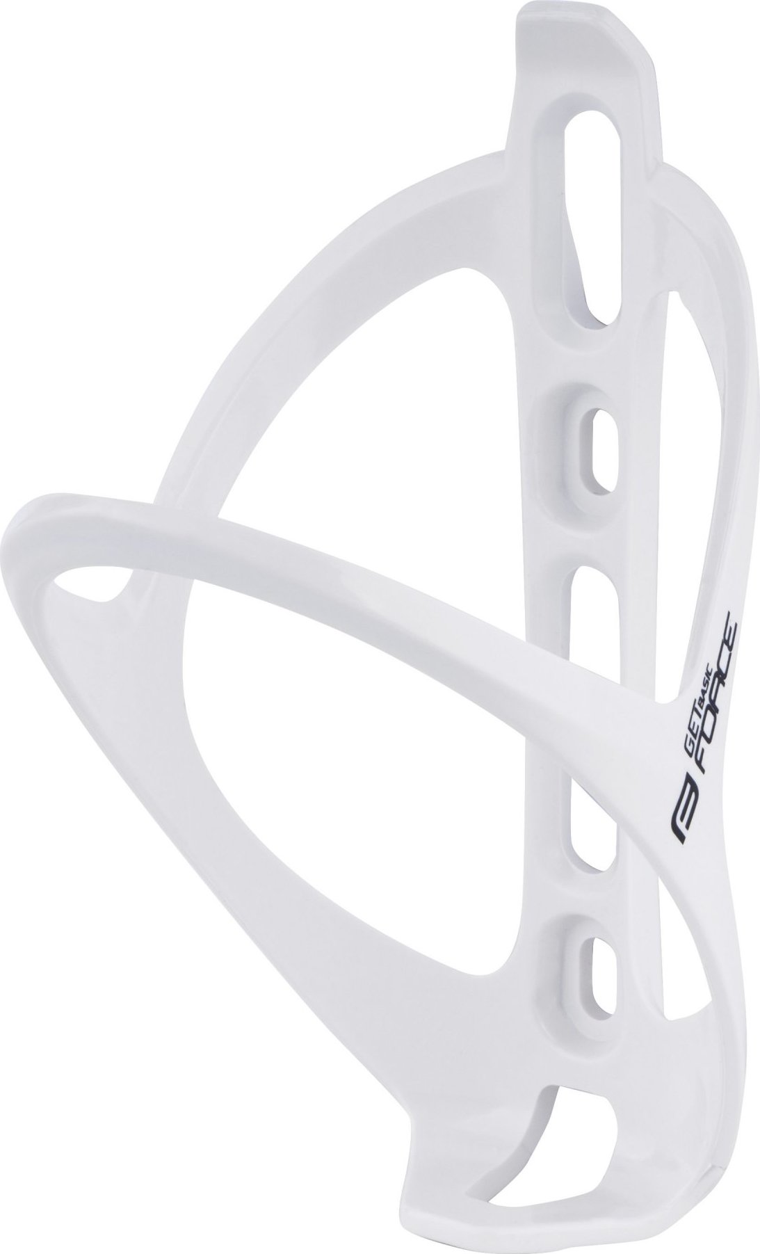 košík láhve FORCE GET BASIC, plastový, bílý