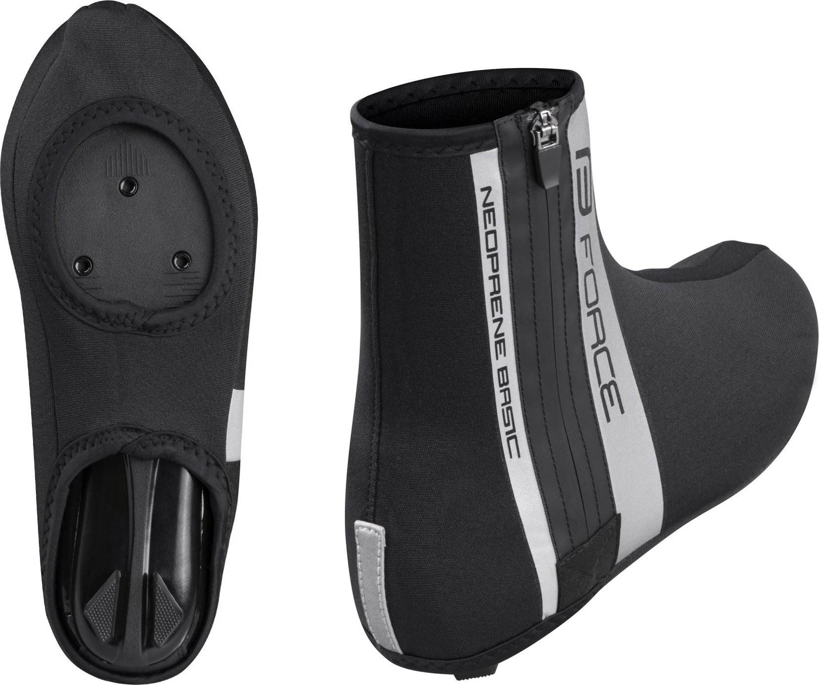 návleky treter FORCE NEOPRENE BASIC ROAD, černé Velikost: ROAD,černé XXL