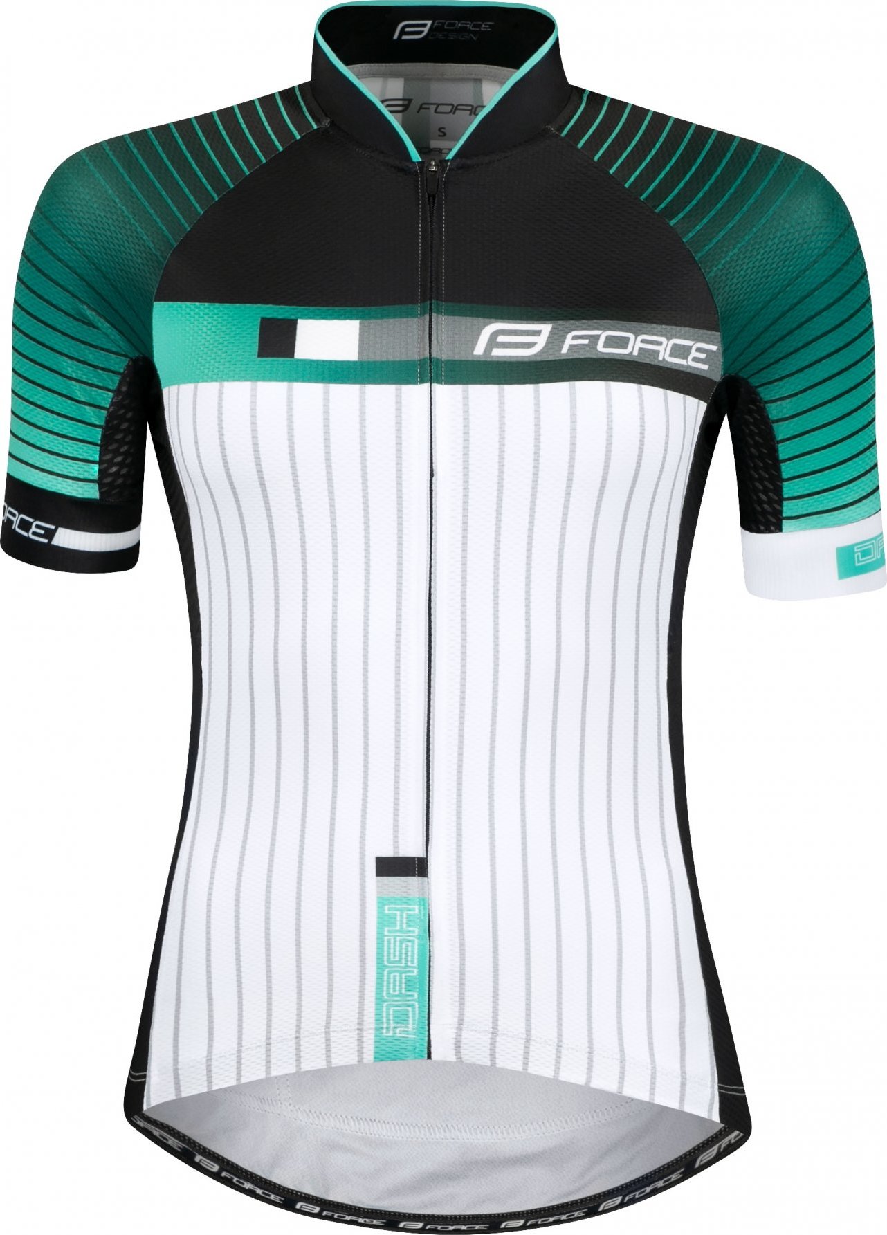 dres FORCE DASH LADY krátký rukáv, tyrkysový Velikost: M