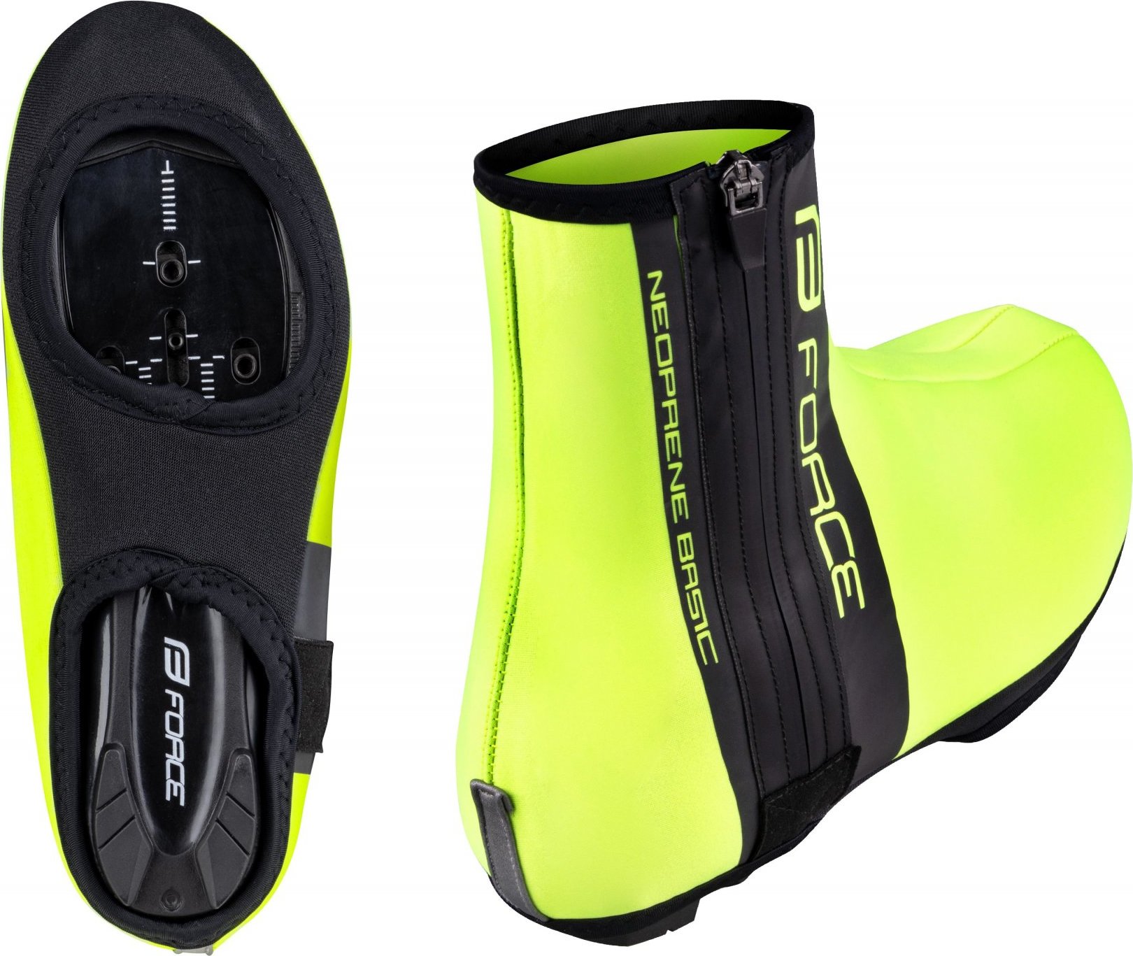návleky treter FORCE NEOPRENE BASIC ROAD, fluo Velikost: XL