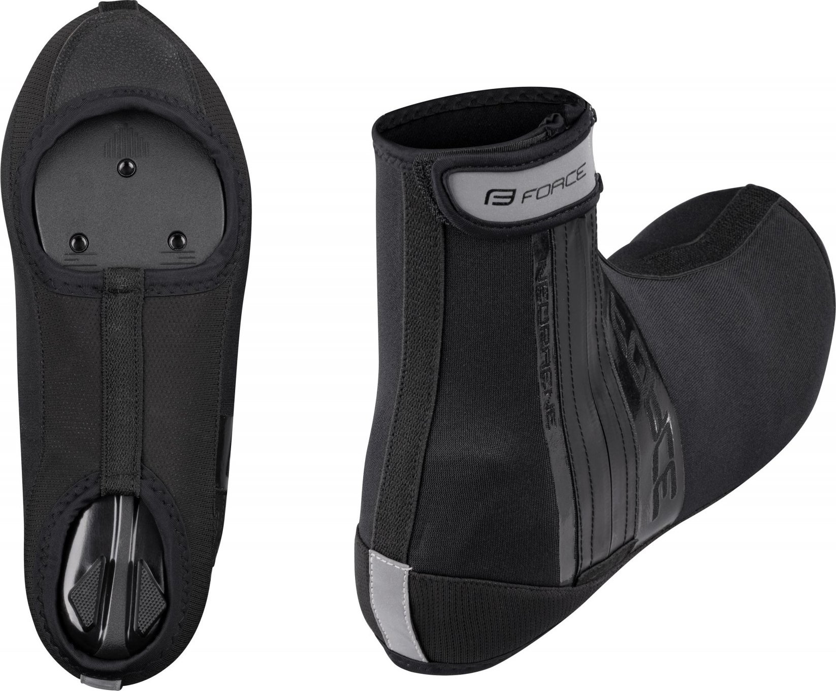 FORCE návleky treter F NEOPRENE ROAD, černé Velikost: M