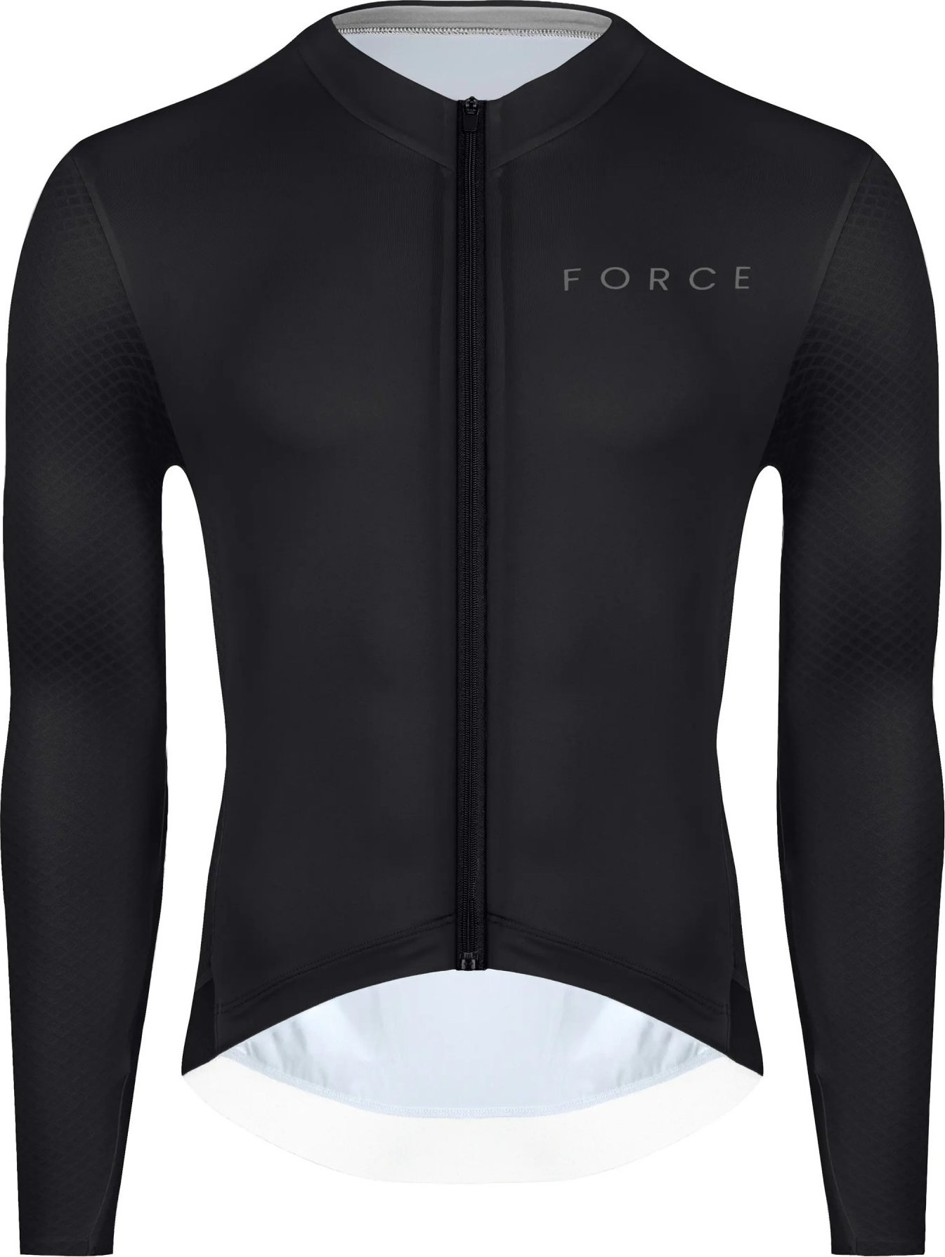 dres FORCE PLAIN dlouhý rukáv, černý Velikost: L
