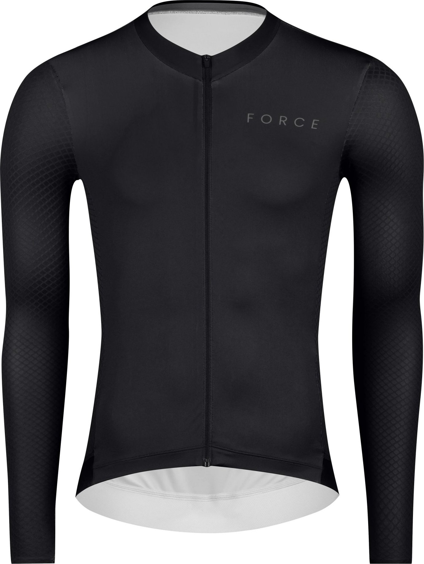 dres FORCE PLAIN dlouhý rukáv, černý Velikost: M