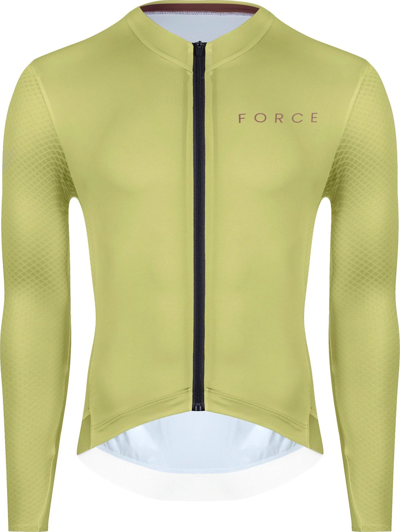dres FORCE PLAIN dlouhý rukáv, zelený Velikost: M