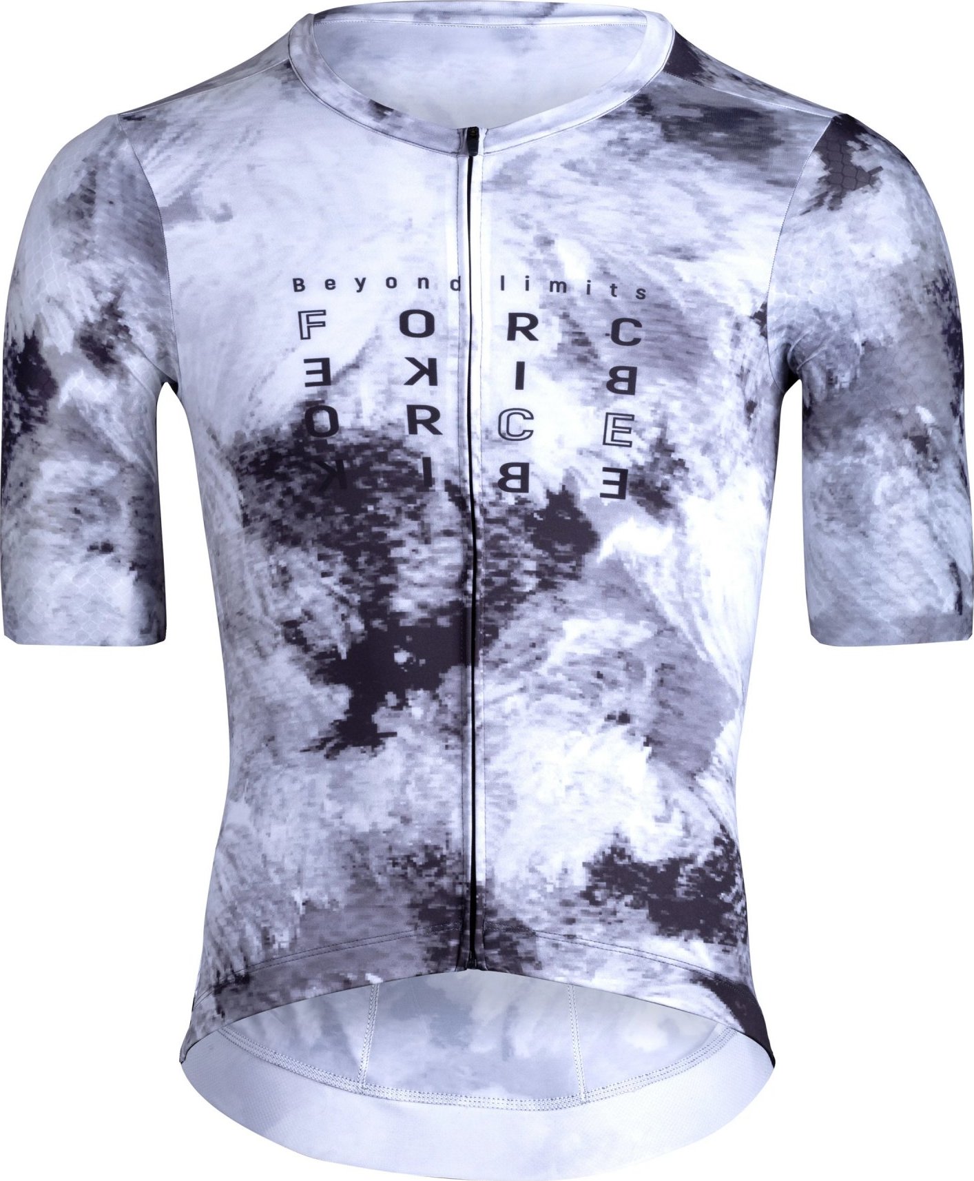 dres FORCE CRAZY kr. rukáv, černo-bílý Velikost: XL