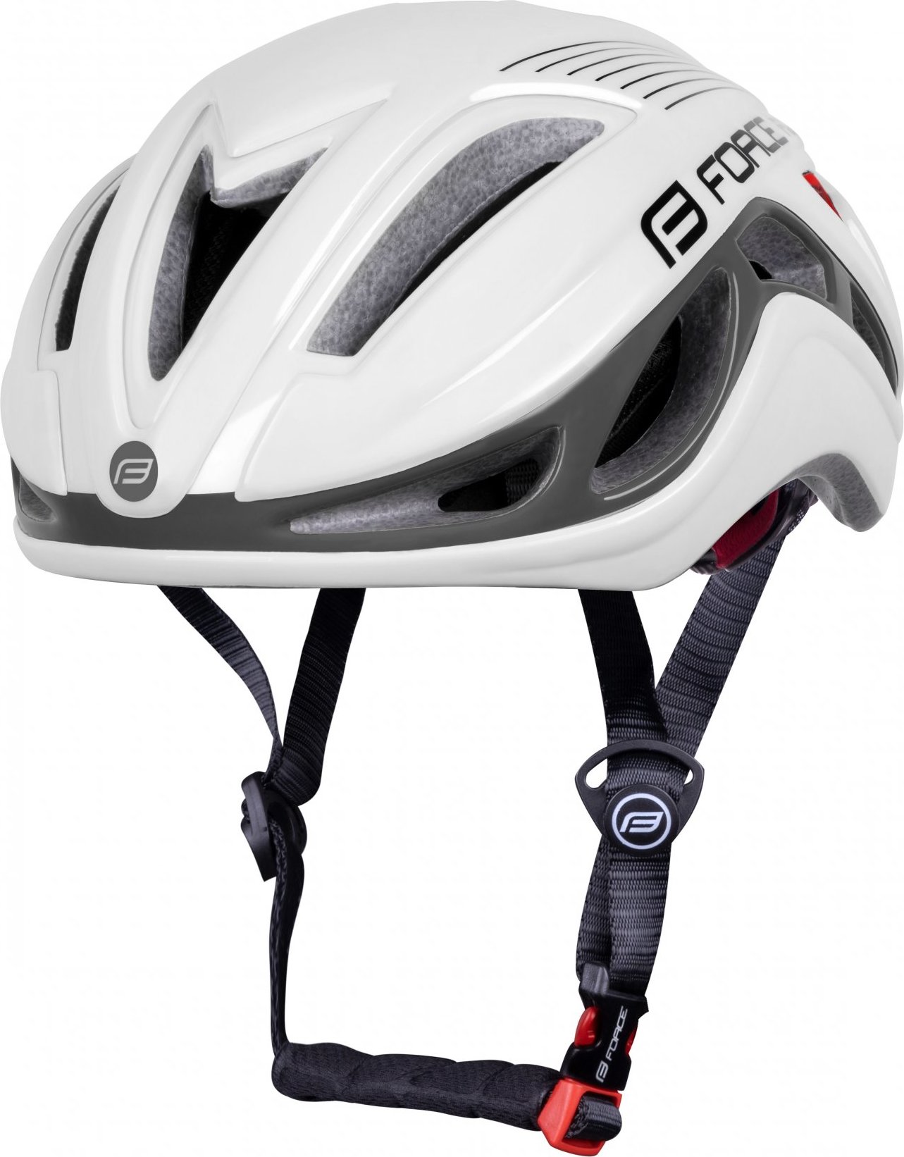 přilba FORCE REX, bílo-šedá Velikost: bílo-šedá L - XL