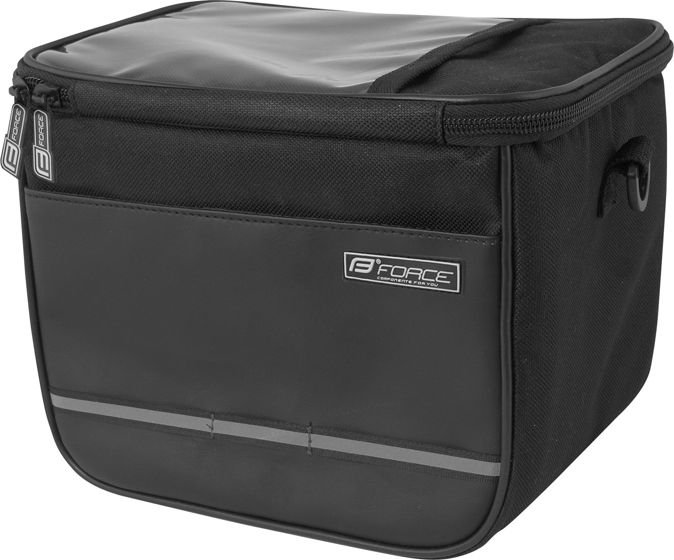 brašna na řídítka FORCE CUBE černá