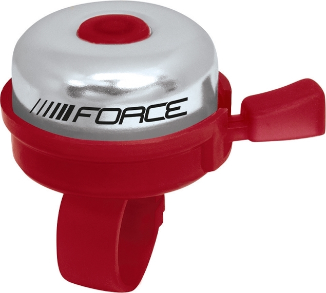 zvonek FORCE KLASIK Fe/plast 22,2mm, červený