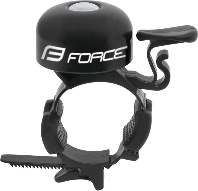 zvonek FORCE Fe/plast 22,2-31,8mm, černý