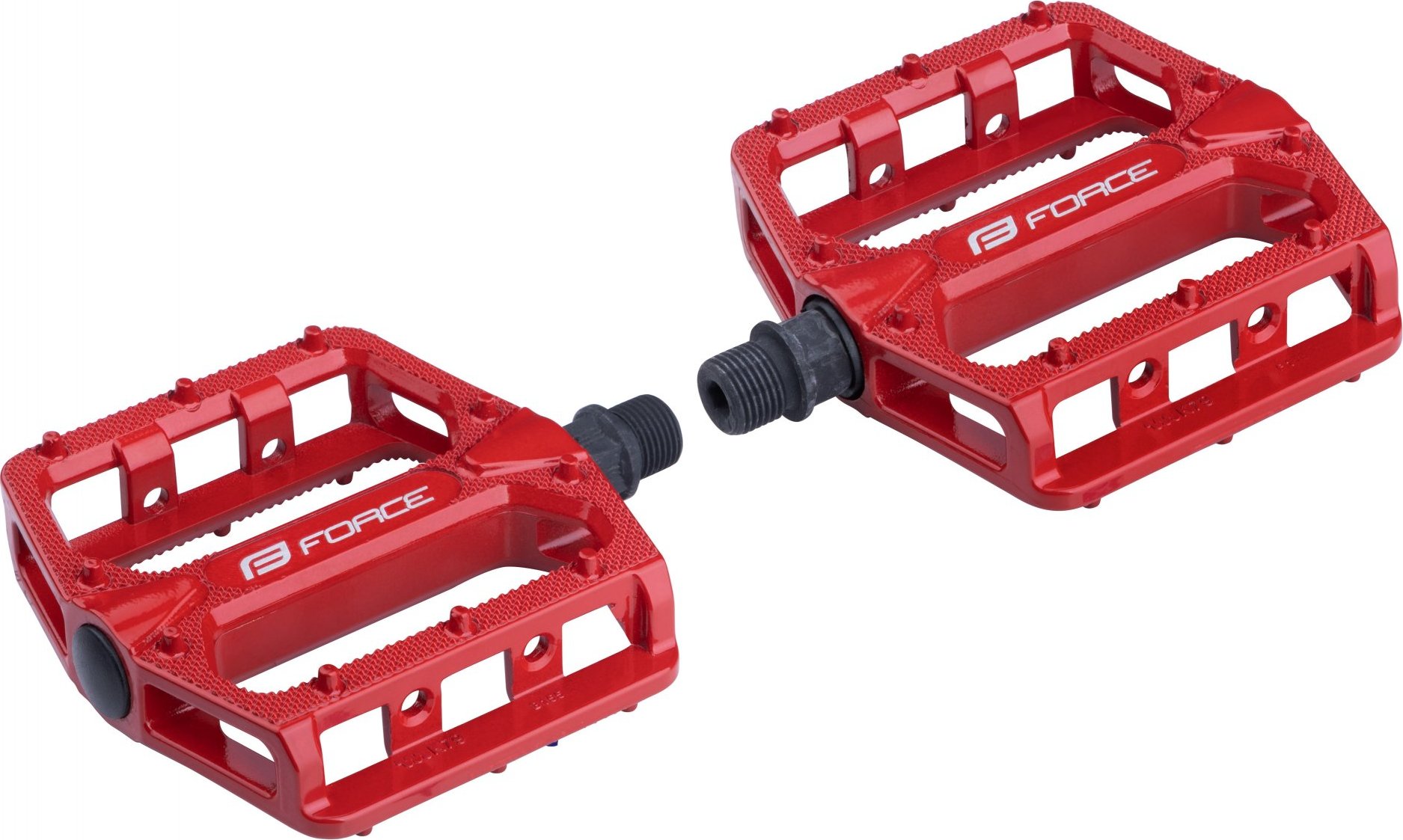 pedály FORCE BMX HOT hliníkové, červené