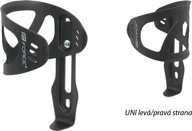 košík láhve FORCE UNI Al, černý matný