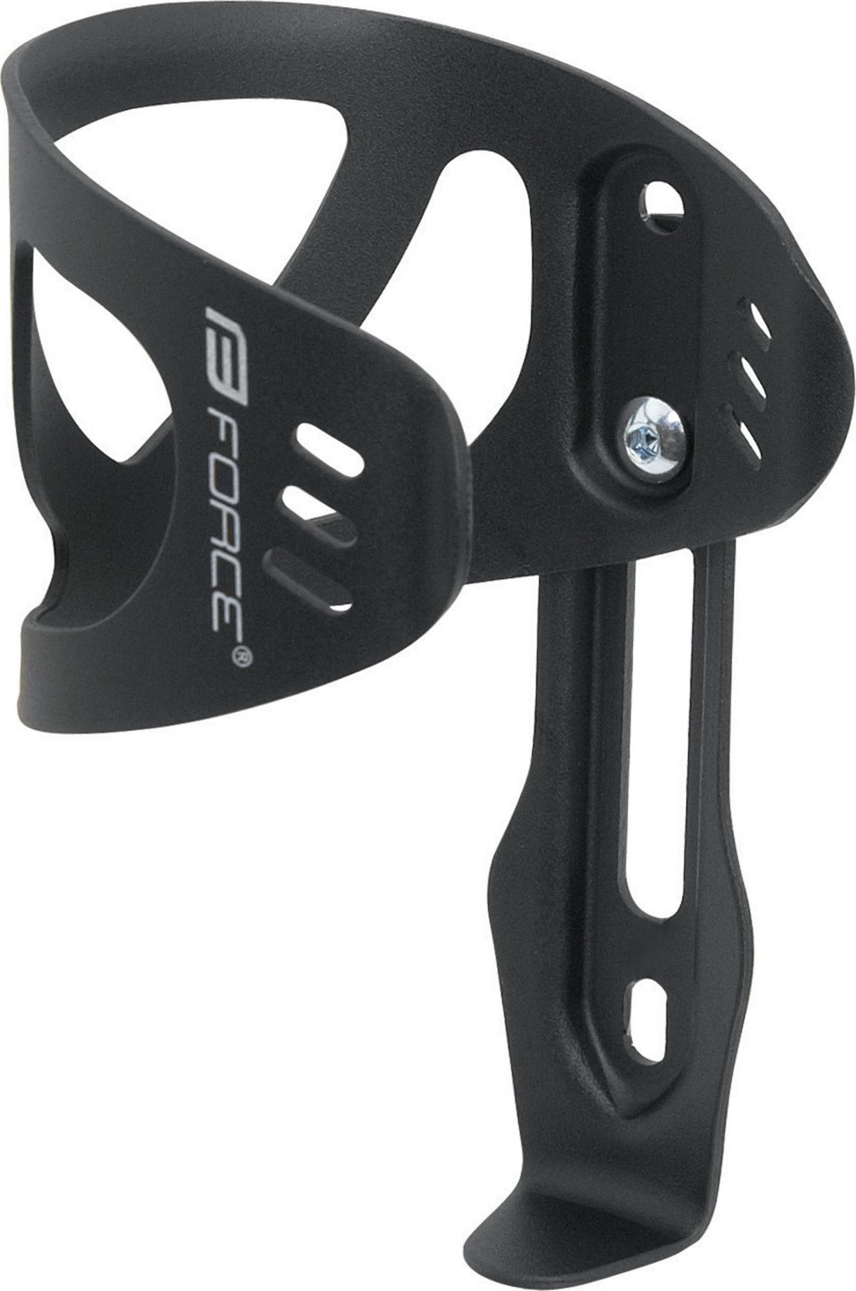 košík láhve FORCE UNI Al, černý matný