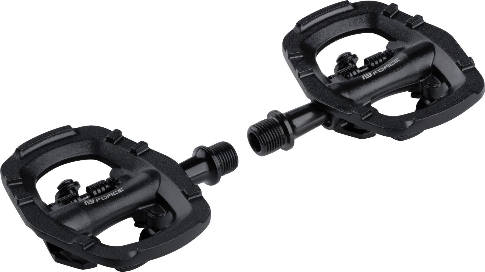 pedály FORCE SELECT nášlap. MTB jednostranné, črn