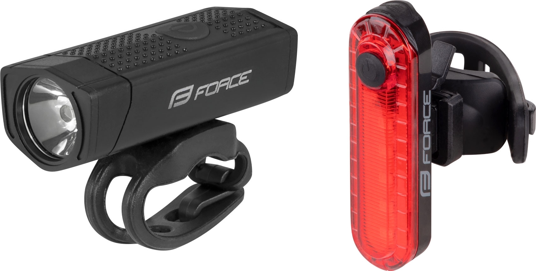 světla sada FORCE DOT USB přední+zadní