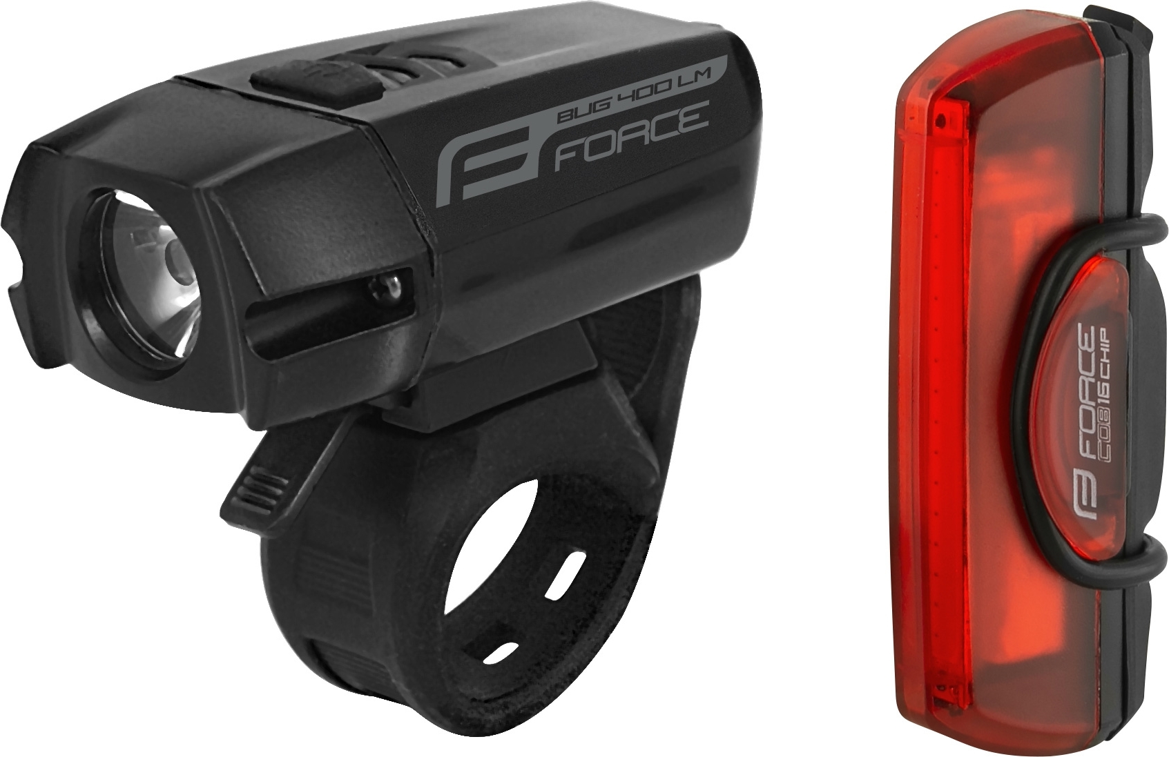 světla sada FORCE GLARE USB přední+zadní