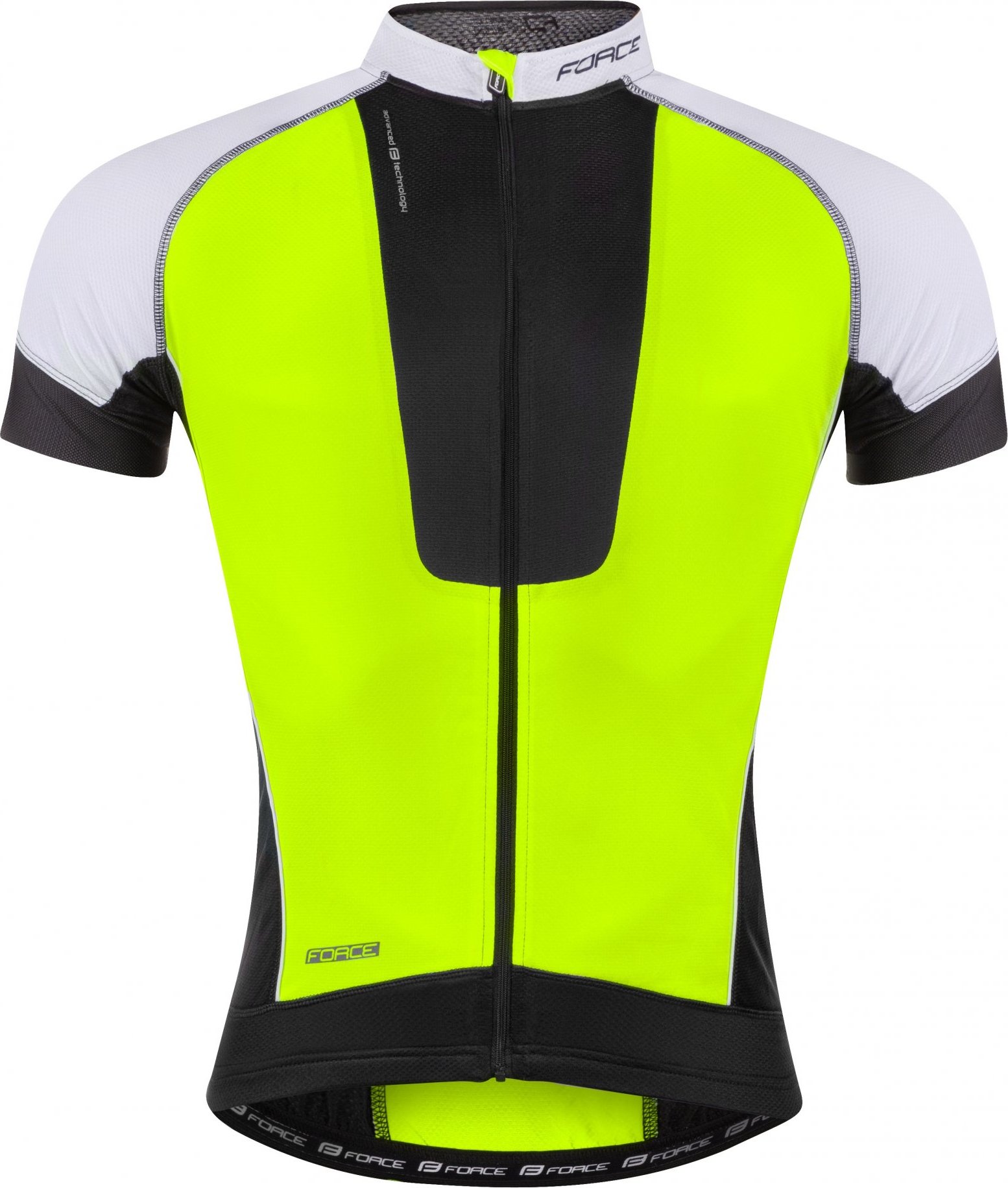 dres FORCE AIR krátký rukáv černo-fluo-bílý Velikost: XS