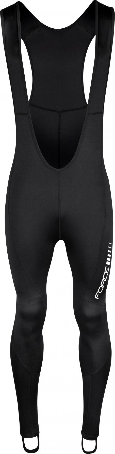 kalhoty FORCE Z68 se šráky bez vložky, černé Velikost: XL