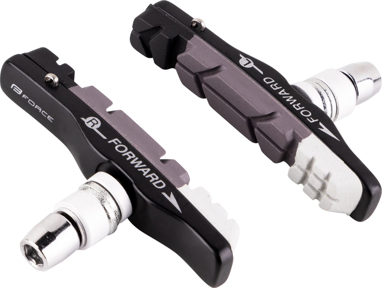FORCE gumičky brzd F výměnné, černo-šedo-bílé 70mm