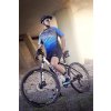 dres FORCE MTB CORE, šedo-modrý (Velikost 3XL)