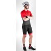 kraťasy F B51 se šráky a vložkou,černo-červené (Velikost L)