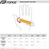 rukavice FORCE MTB SWIPE letní,červené (Velikost L)