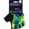 rukavice FORCE PLANETS KID, zeleno-žluté (Velikost L)