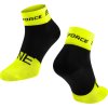 ponožky FORCE ONE, fluo-černé (Velikost S-M/36-41)
