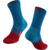 ponožky FORCE FLAKE termo, modro-červené (Velikost S-M/36-41)