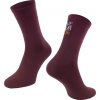 ponožky FORCE LOVE YOUR RIDE, vínová (Velikost S-M/36-41)