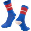 ponožky FORCE STRIPE dlouhé, modré (Velikost S-M/36-41)