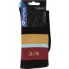 ponožky FORCE STRIPE dlouhé, černé (Velikost S-M/36-41)