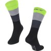 ponožky FORCE RAINBOW, černá-fluo (Velikost S-M / 38-42)