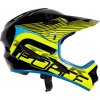 přilba FORCE TIGER downhill, črn-fluo-modrá (Velikost S-M)